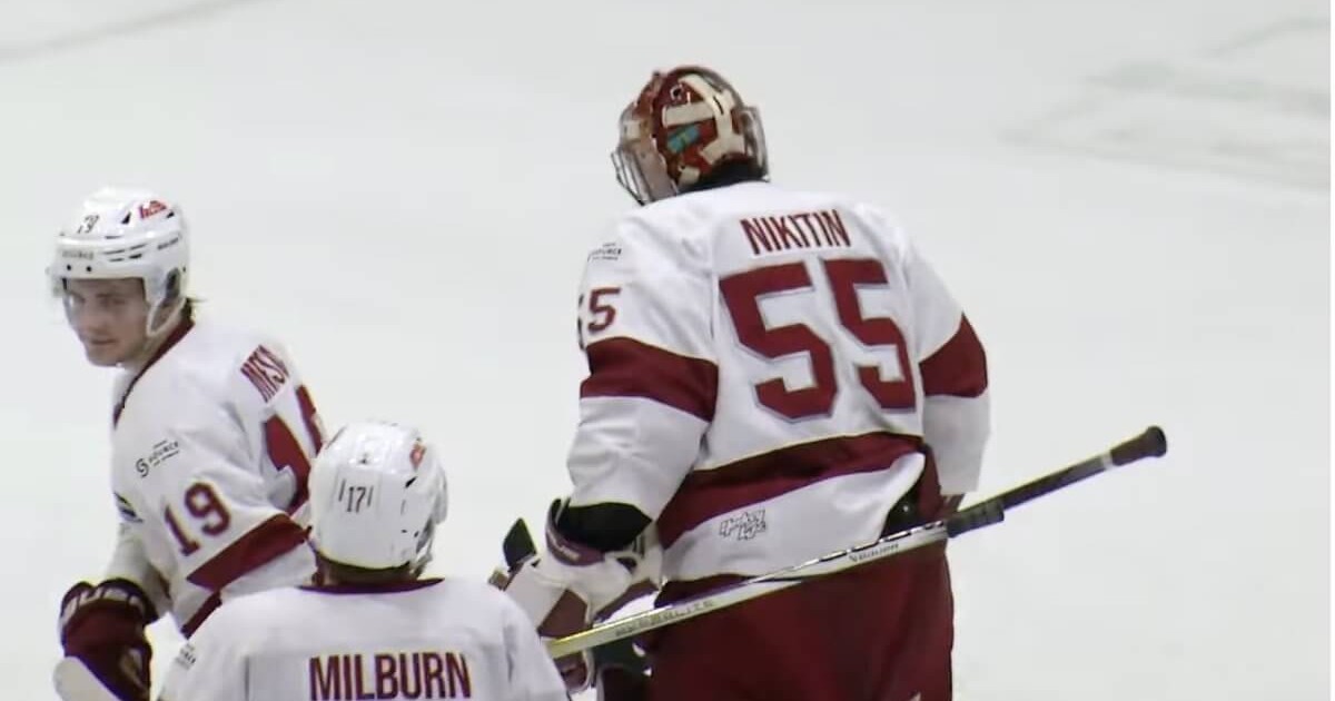 Хоккейден Қазақстан жастар құрамасының қақпашысы Канадада гол соқты (ВИДЕО)